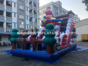 Best Selling Inflatable Santa Man Slide, Rocket Santa Man Inflatable Manufacturer