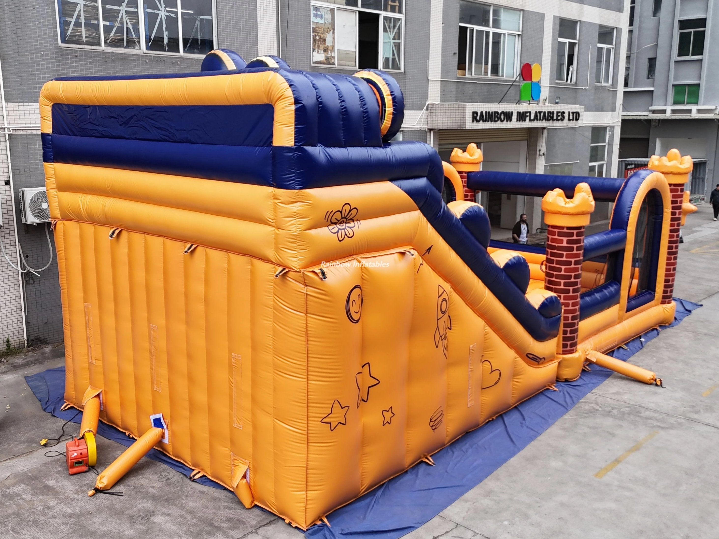RB8310(12x6m）Inflatable Slide For Amusement Center Park