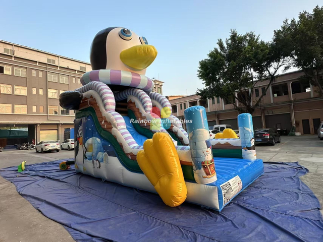 Inflatable Penguin Water Slide
