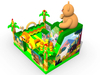 inflatable jungle animal slide