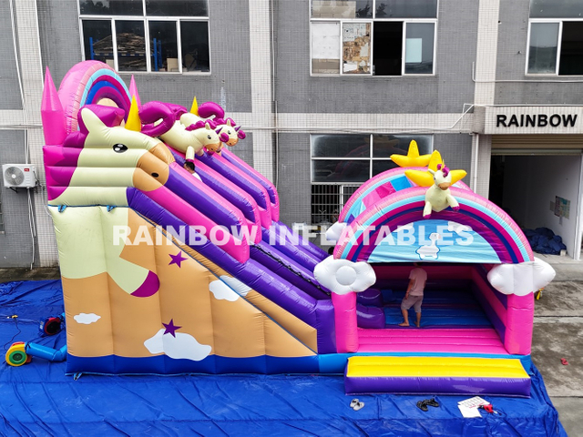 Inflatable Unicorn Slide