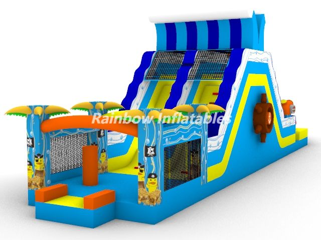 Inflatables New Design Pirate Rubber Duck Inflatable Obstacle