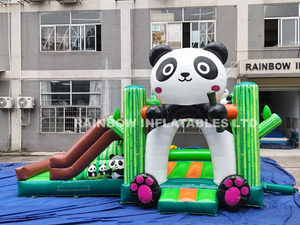 Panda Bear Inflatable Bouncy Castle with Slide