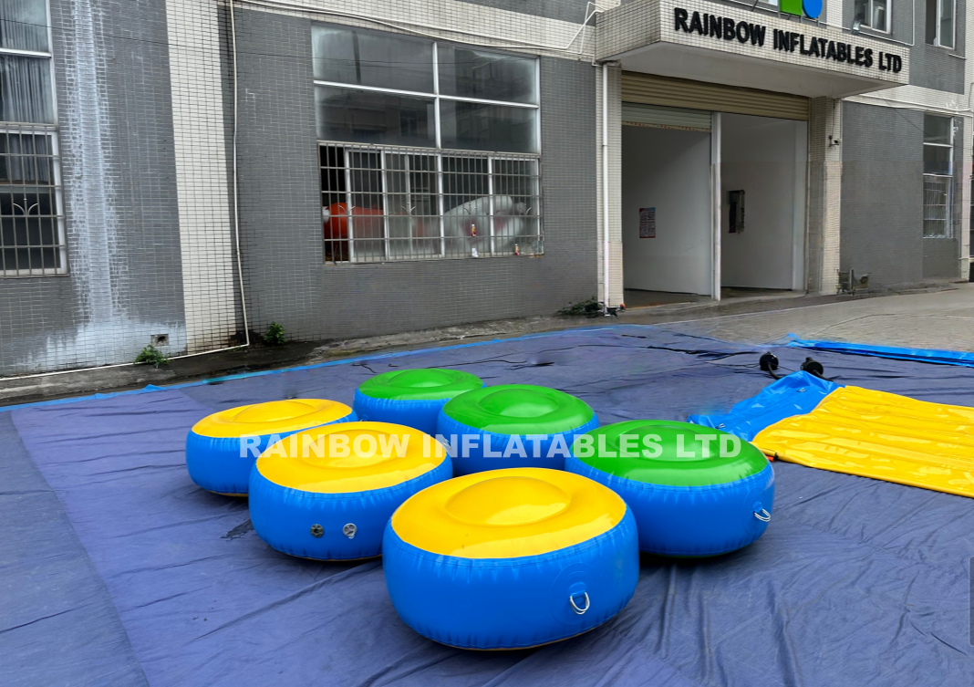 Inflatable Floatpanel stepping Bridge