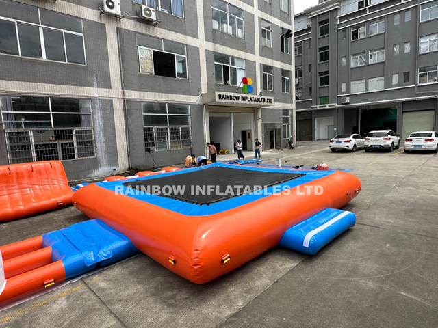  Inflatable Floating Island Element trampoline2