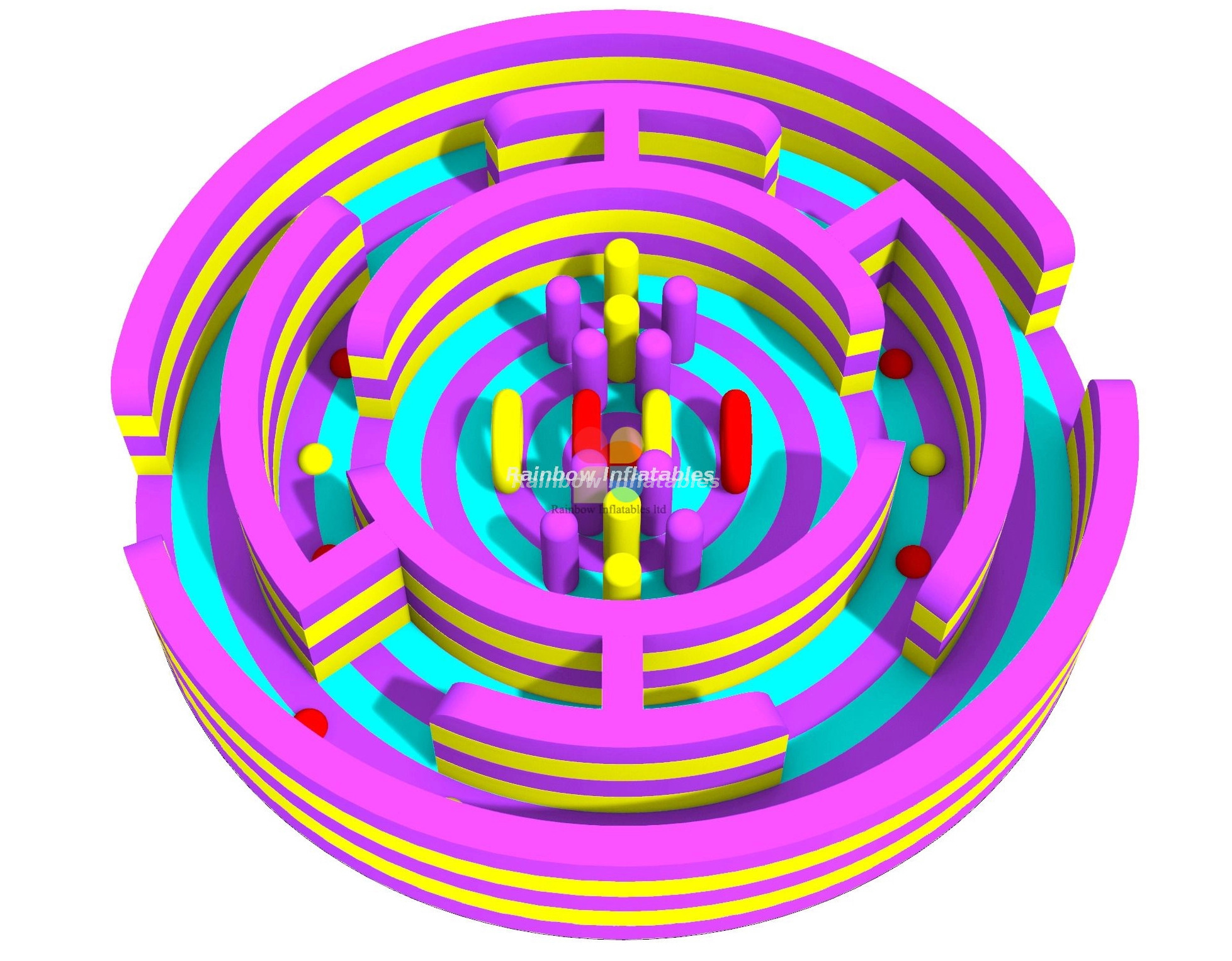 Circular Inflatable Octopus Obstacle Maze