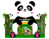 RB3332 Inflatable Panda Bounce House