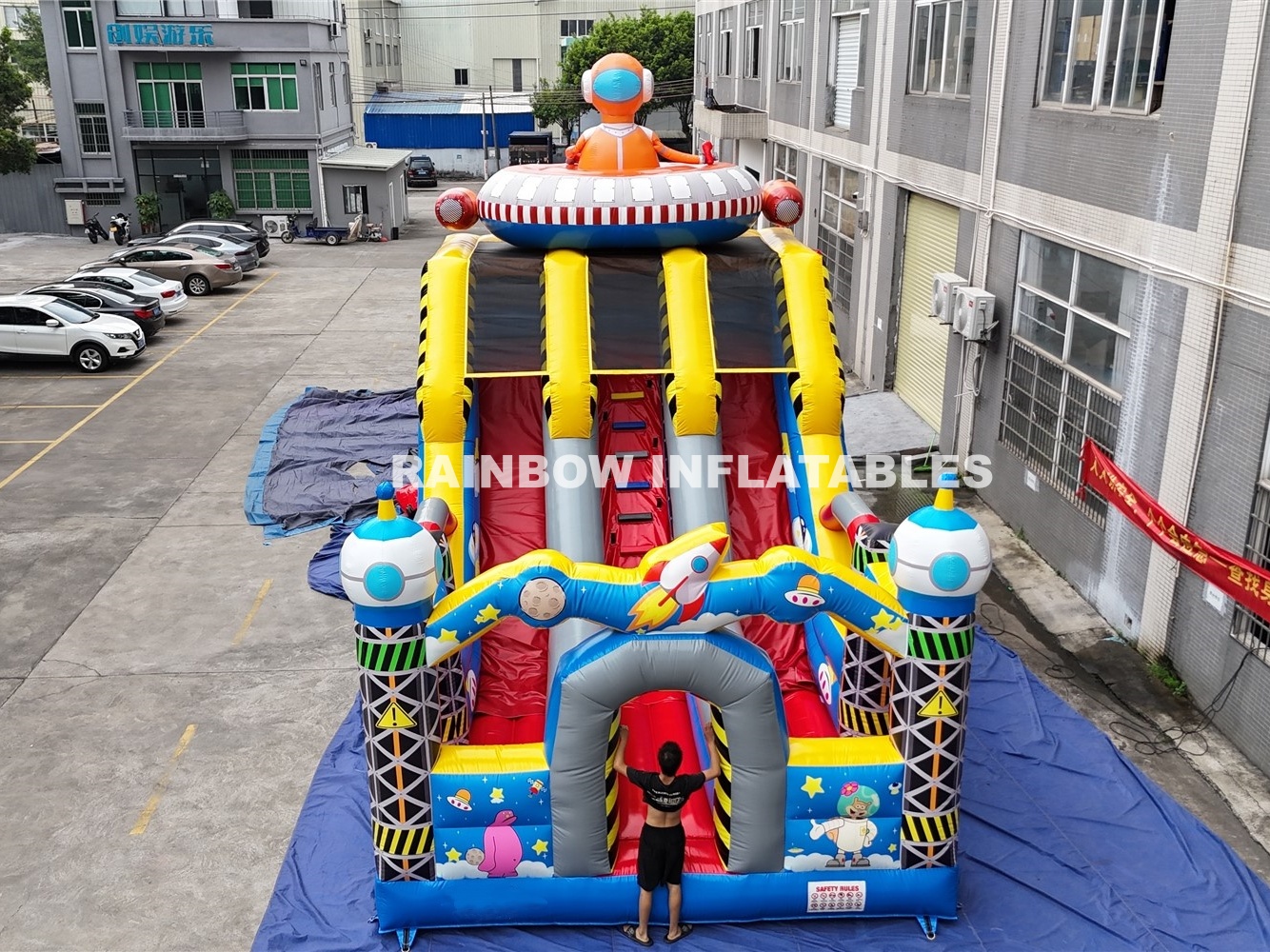 Inflatable Allien Slide