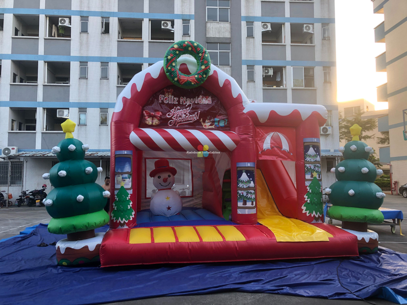 RB03009 Inflatables Christmas Tree Combo Castle for Sale 5x6m