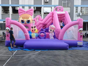  Inflatable Princess Big Eyes Combo Castle For Kids 
