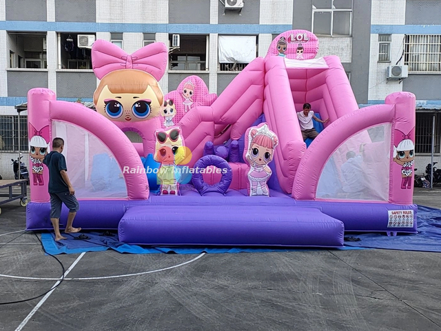  Inflatable Princess Big Eyes Combo Castle For Kids 