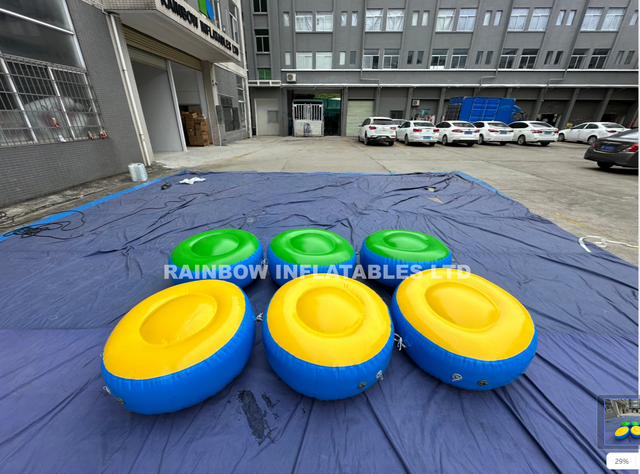 Inflatable Floatpanel stepping Bridge