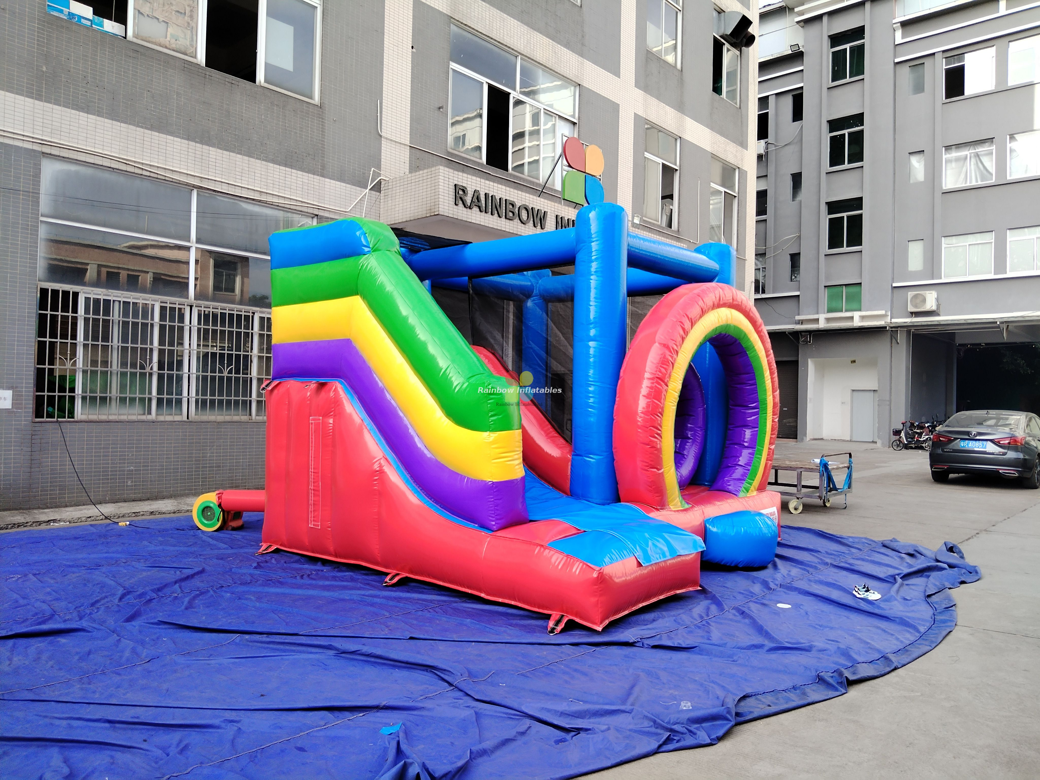 Mini Outdoor Rainbow Inflatable Toy for Kids