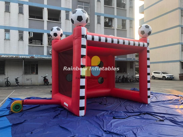 Inflatable Football Shooting Game Soccer Goal Game for Kids
