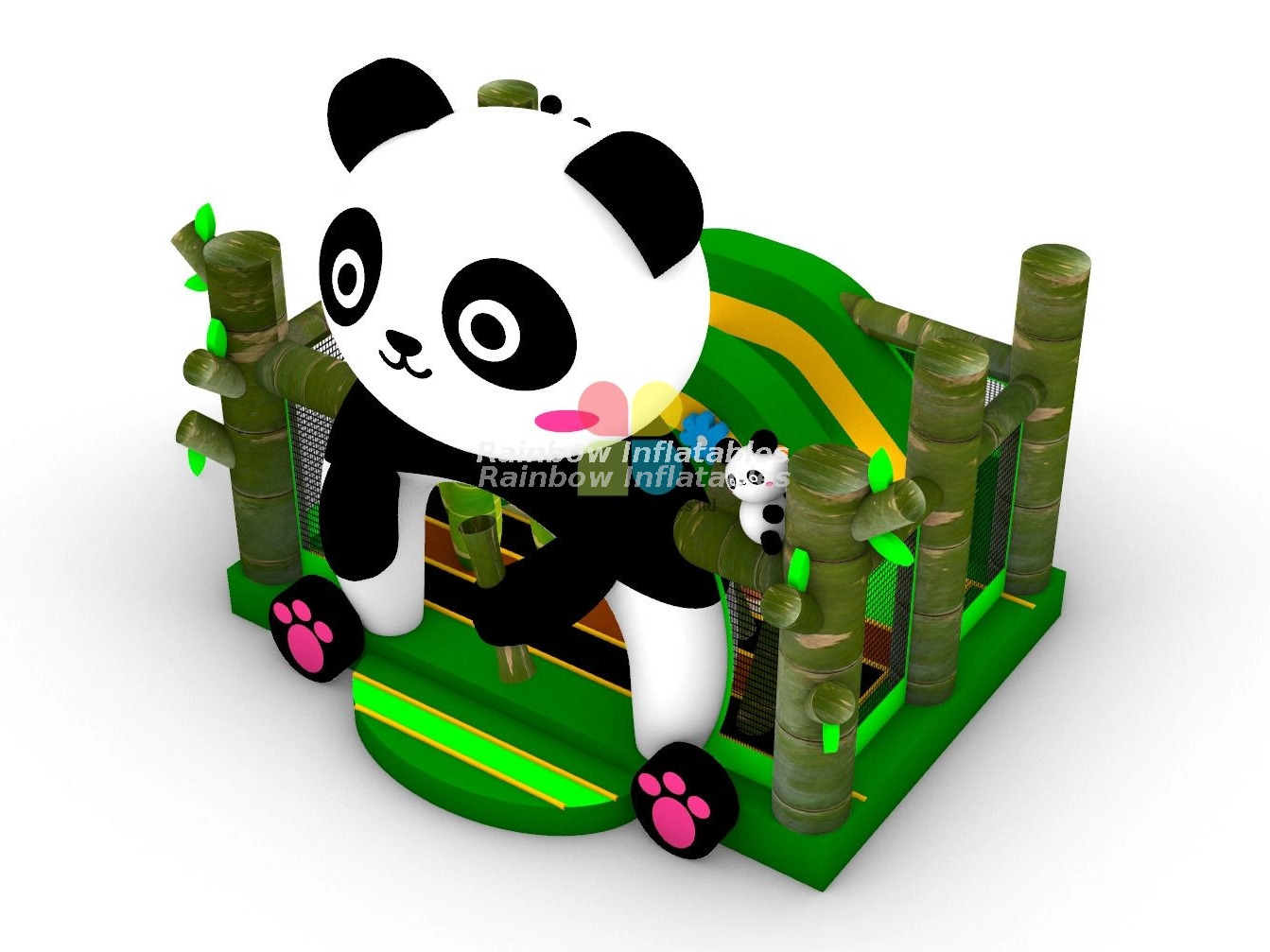 RB3332 Inflatable Panda Bounce House