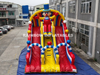 Rainbow inflatable slide for kids