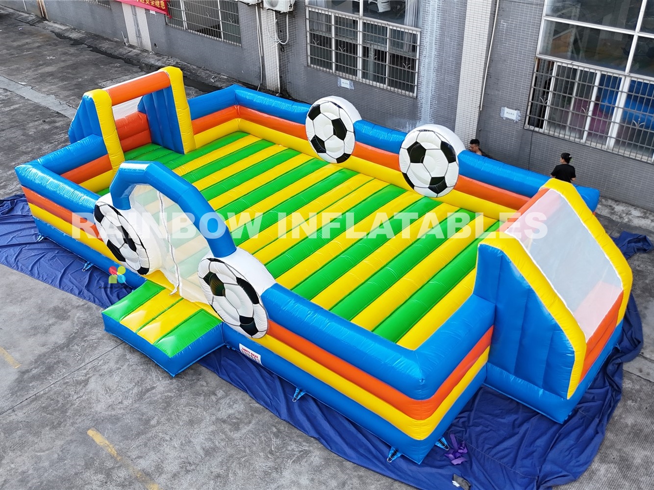 Inflatable Human Table Football Field/Pitch For Adult Outdoor Field