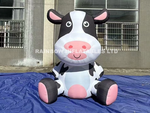 Milk Cow Advertisement Cartoon Oxford Fabric Milk Cow Cartoon