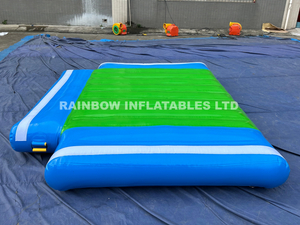 Giant inflatable floating water park junction