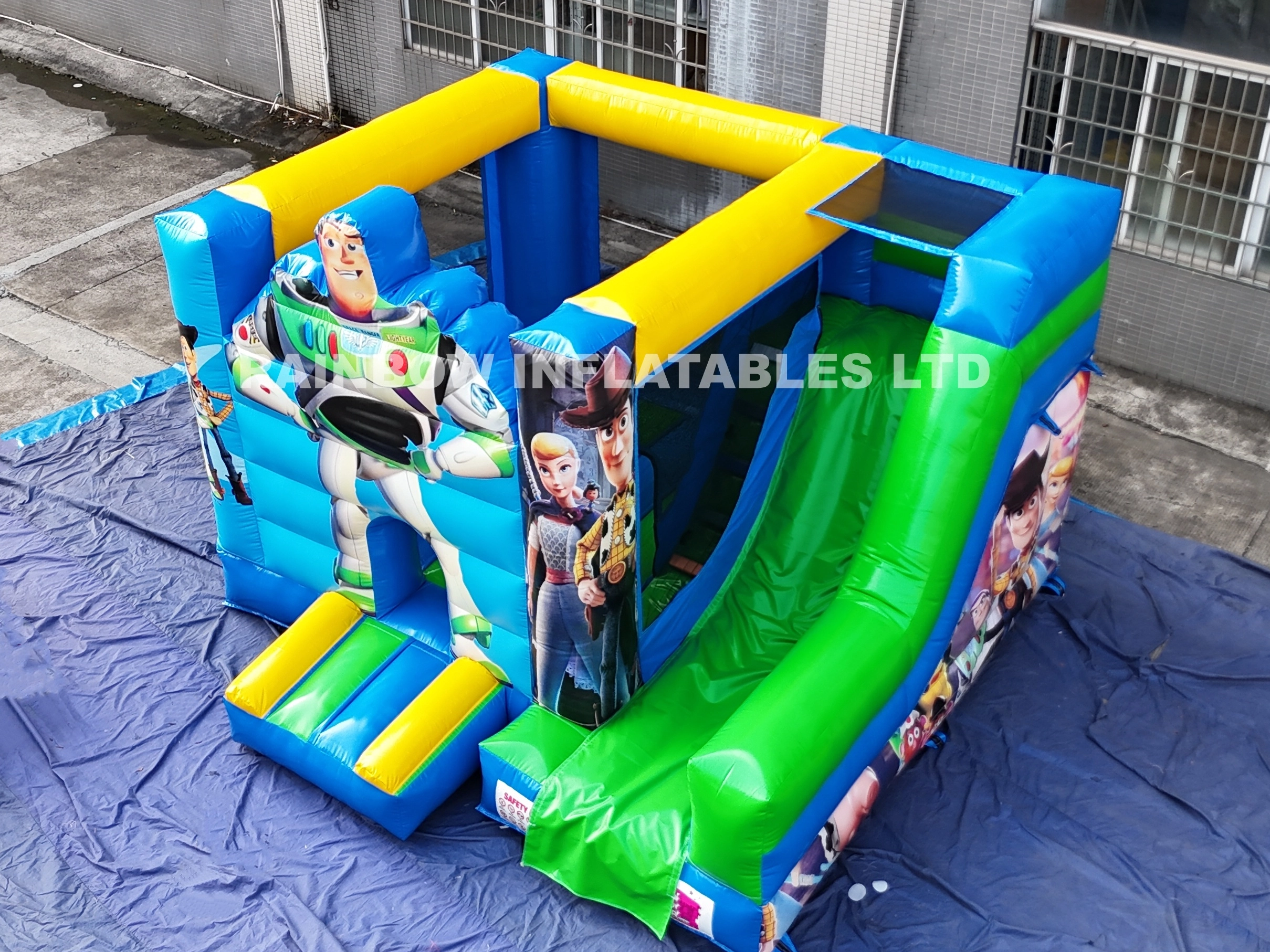 Cartoon Toy Character Inflatable Slide Bouncer