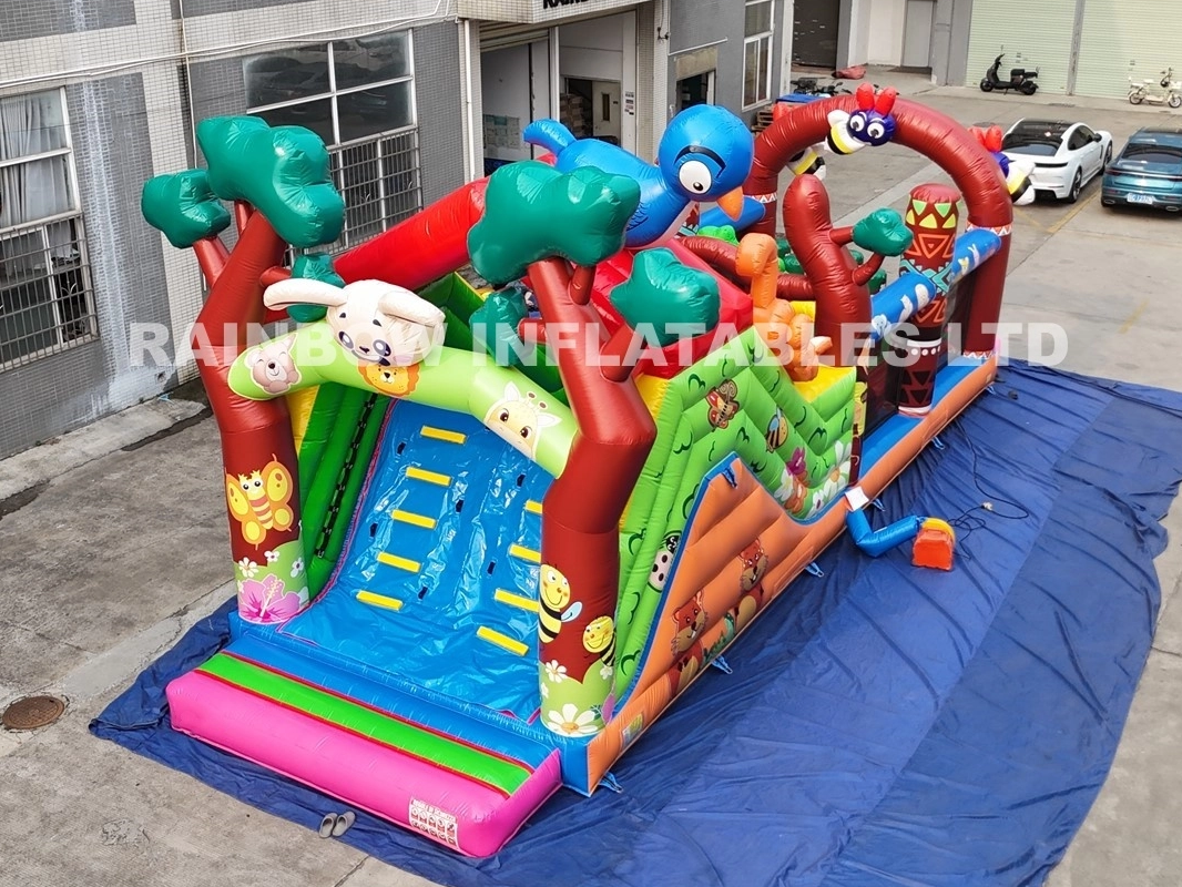 Inflatable Wild Jungle Obstacle