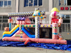 Inflatable Obstacle Play Structure with Construction Worker Design for Kids