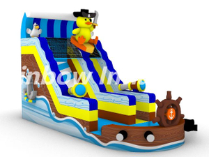 Inflatables New Design yellow duck Pirate ship