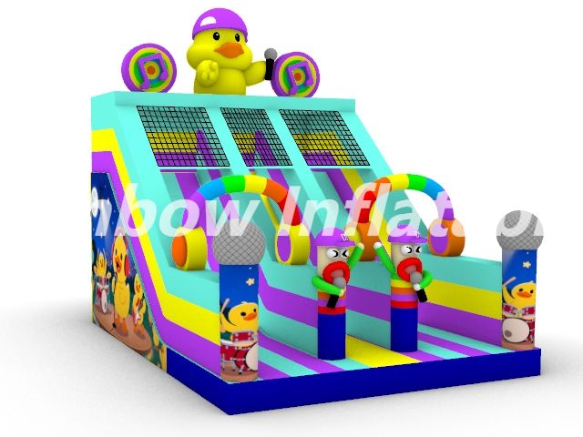 Inflatable Rubber duck slide