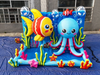 Inflatable Ocean-Themed Wading Pool & Photo Backdrop