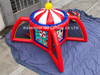 3-in-1 Carnival Game Inflatable with Darts Tic Tac Toe Connect 4