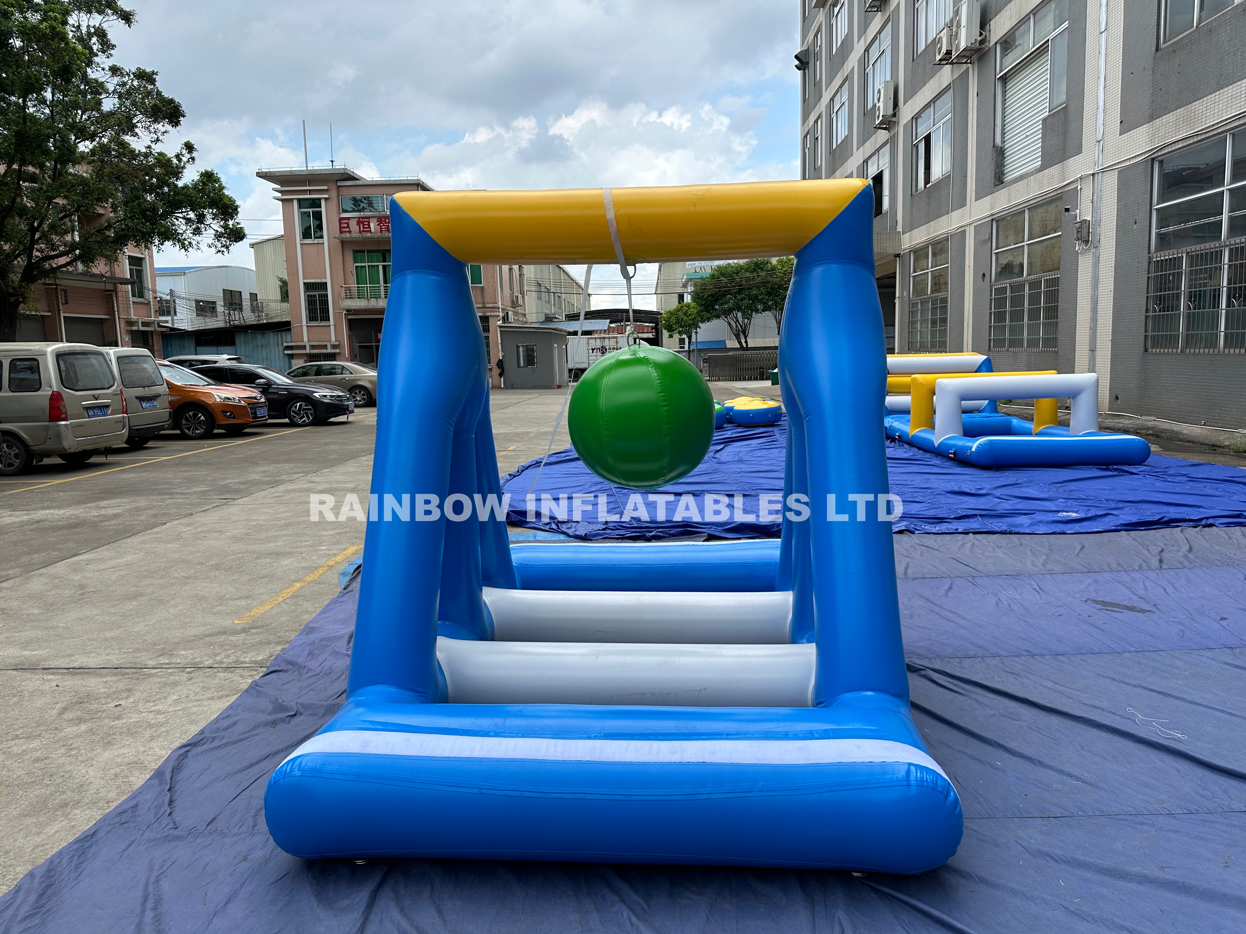Rainbow Inflatable Floating Water Slide for Sea 