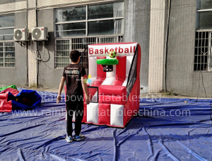  Basketball Game Carnival Games for Sale Small Outdoor Inflatable Basketball Toss