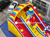 Rainbow inflatable slide for kids