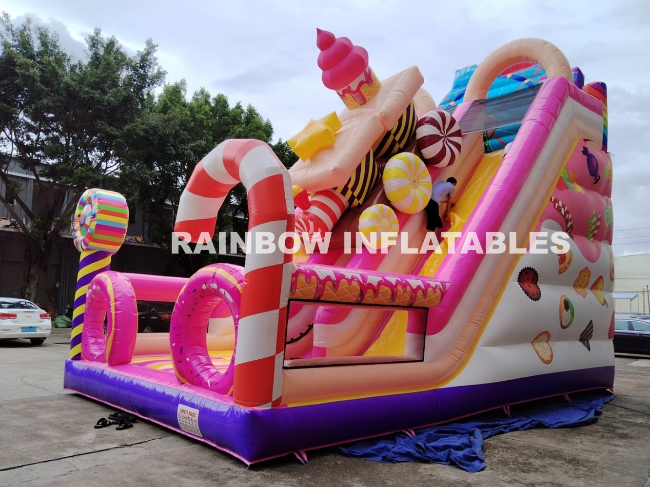 Inflatable Candy Theme Funcity Playground for Kids