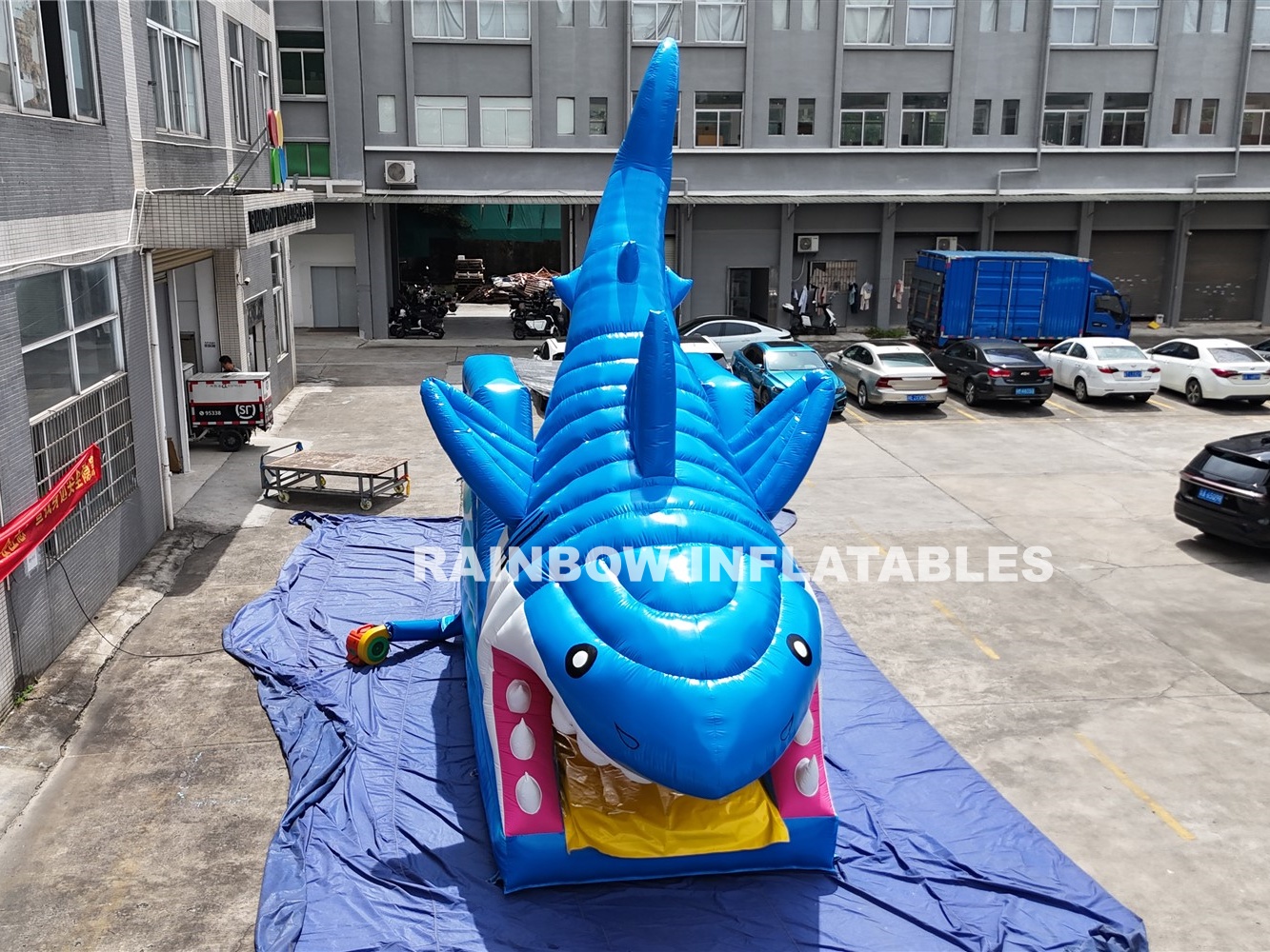 Inflatable Shark Slide