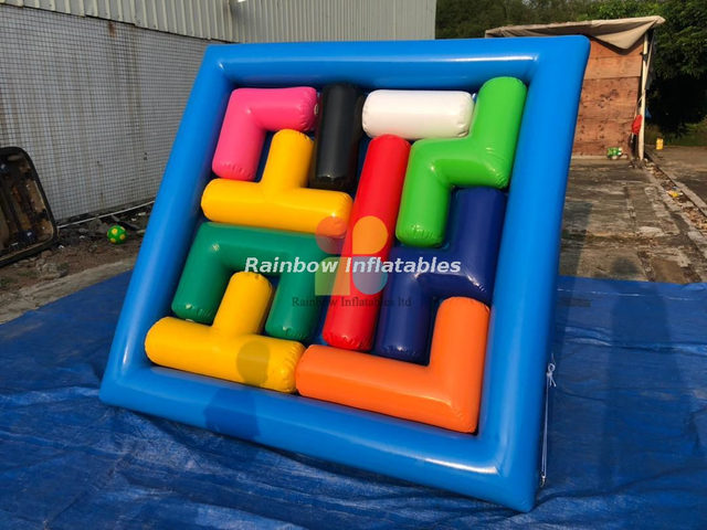 Inflatable puzzle video game