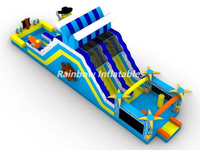 Inflatables New Design Pirate Rubber Duck Inflatable Obstacle