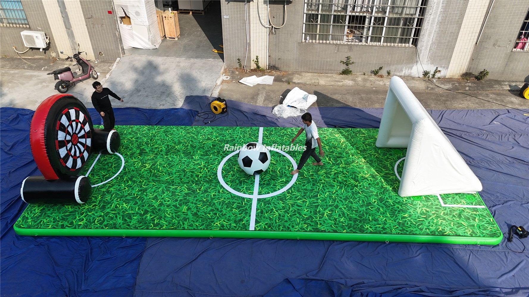 RB9448 Large Outdoor Customized Inflatable Football Field Soccer Field for Adults