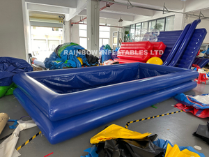 Inflatable double-decker pool
