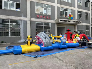 Pirate Theme Inflatable Water Obstacle Course