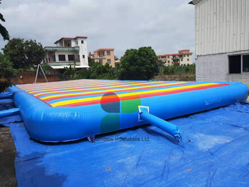 Rainbow Colorful inflatable jumping pad Bounce Pillow