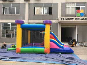 Rainbow Inflatable Colorful Bouncer