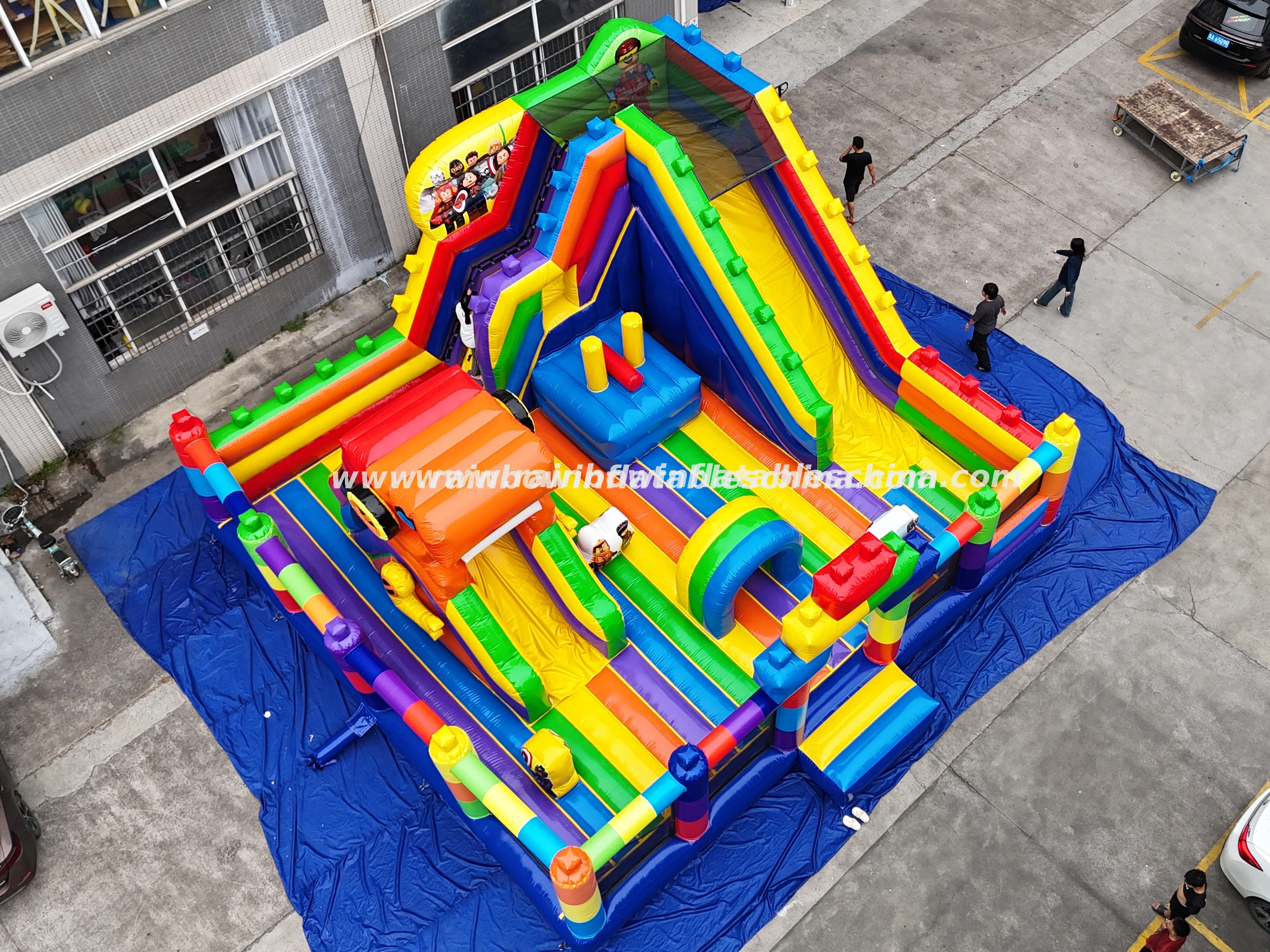 Giant Chinese Manufacturer Lego puzzle Inflatable Playground Jumping Bouncer