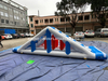 Inflatable smoke stacks water game module