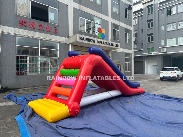 Inflatable smoke stacks water game module