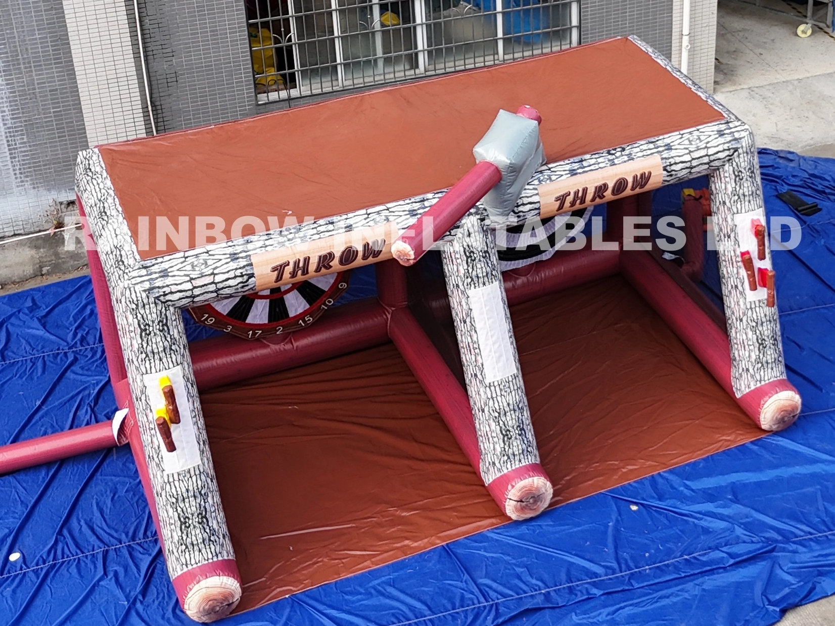 Dual Lane Inflatable Axe Throwing Game