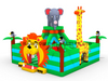 inflatable jungle animal slide