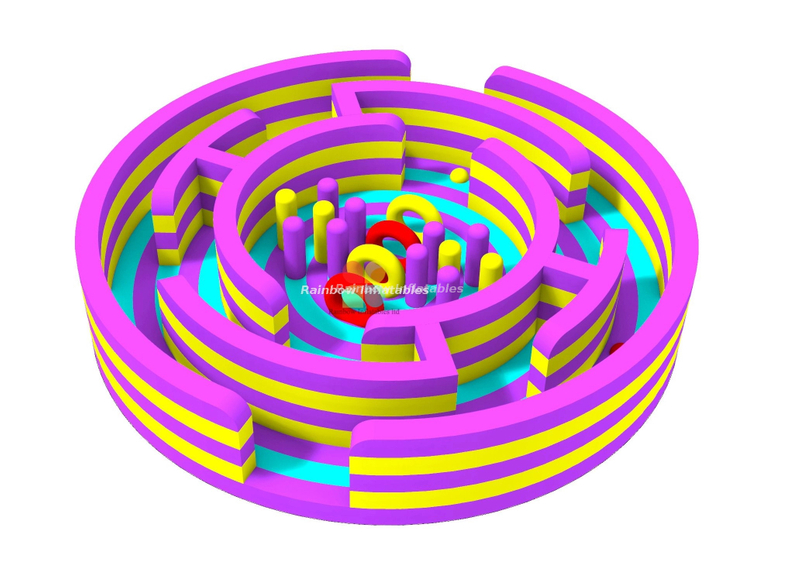Circular Inflatable Octopus Obstacle Maze