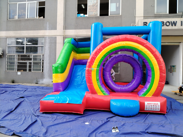Mini Outdoor Rainbow Inflatable Toy for Kids