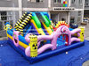 Rainbow New Design of Monster Inflatable Slide Obstacle